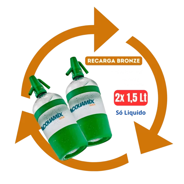 Acquamix Soda Recarga Bronze (2x 1,5 Lt)