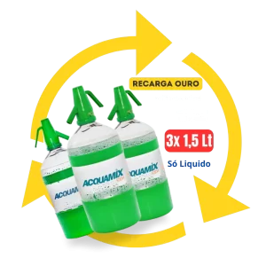 Acquamix Soda Recarga Ouro (3x 1,5 Lt)